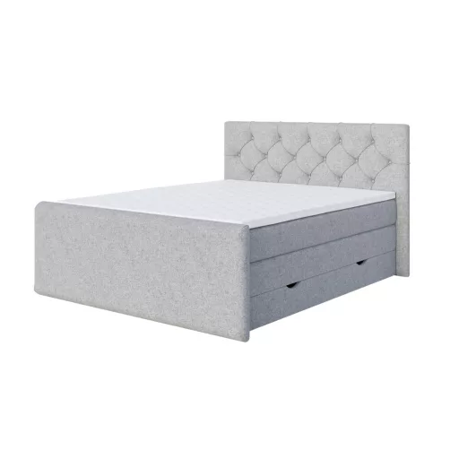 Huggo boxspring ágy ágyneműtartóval 100 X 200