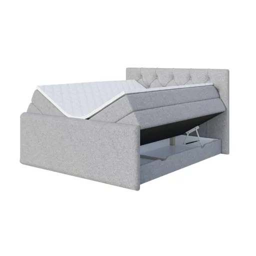 Huggo boxspring ágy ágyneműtartóval 100 X 200