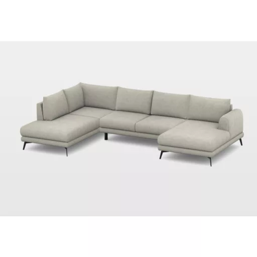 Inferno U-alakú sarokgarnitúra 219 cm X 362 X 156 cm - balos