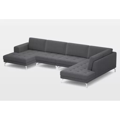 Jenny U-alakú sarokgarnitúra 159 cm X 390 cm X 221 cm - jobbos
