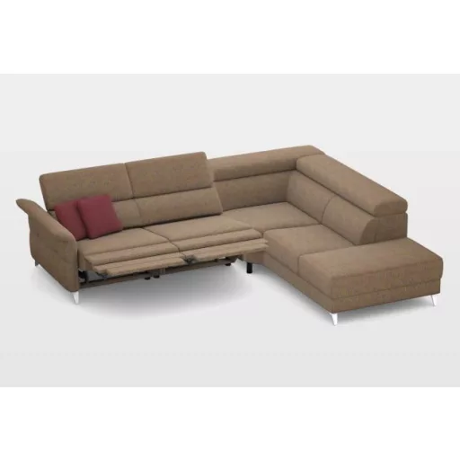 Justin dupla elektromos relax sarokgarnitúra 295 cm X 238 cm - jobbos