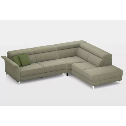 Justin elektromos relax sarokgarnitúra 295 cm X 238 cm - jobbos (relax  karfa mellett)