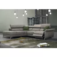  Justin elektromos relax sarokgarnitúra 238 cm X 295 cm - balos (relax  karfa mellett)