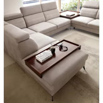   Amarano L-alakú ágyazható sarokkanapé - balos - 273 cm X 255 cm (OTOML+E+S2,5FR)
