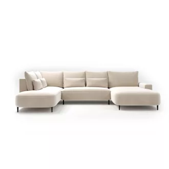   Bizzante U-alakú sarokkanapé ágyneműtartós és ágyazható - aszimmetrikus  - balos 208 X 356 X cm X 184 cm