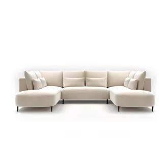   Bizzante U-alakú sarokkanapé ágyneműtartós és ágyazható - szimmetrikus  - 208 X 351 X cm X 208 cm