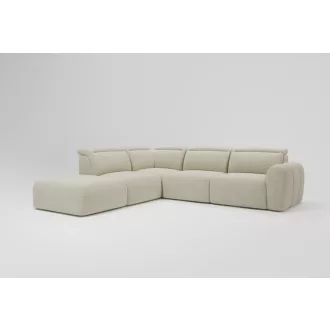   Coriso L-alakú sarokkanapé - balos - zárt - 279 cm X 212 cm - elektromosan mélyíthető ülőfelülettel 