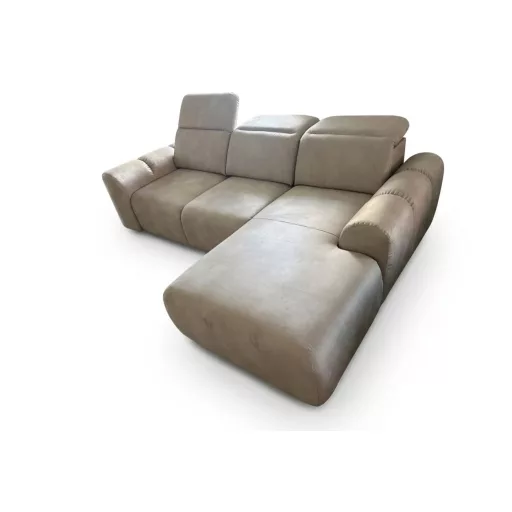 Coriso sarokkanapé - jobbos - nyitott - 278 cm X 207 cm - elektromosan mélyíthető ülőfelülettel - Letto11 kiállítási