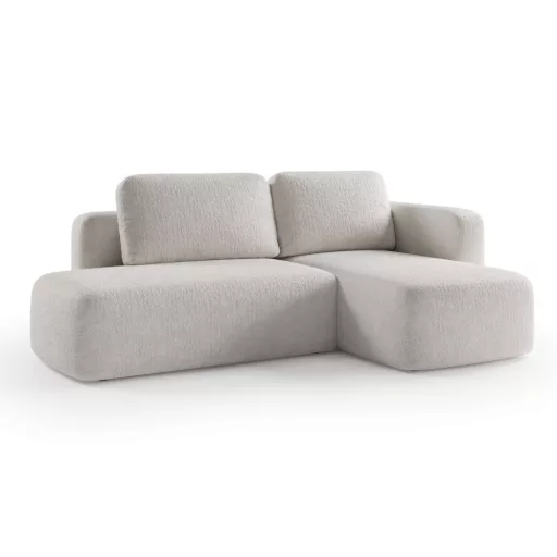 Cosy kis sarokgarnitúra ágyneműtartós és ágyazható - jobbos 244 cm X 160 cm