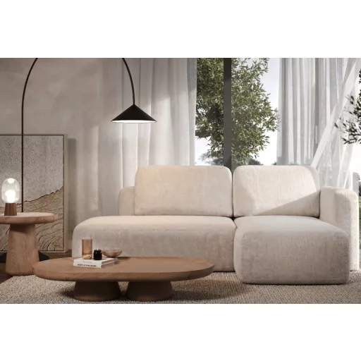 Cosy kis L-alakú sarokülő ágyneműtartós és ágyazható - jobbos 244 cm X 160 cm