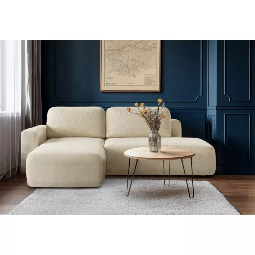 Cosy kis L-alakú ülőgarnitúra ágyneműtartós és ágyazható - balos 244 cm X 160 cm