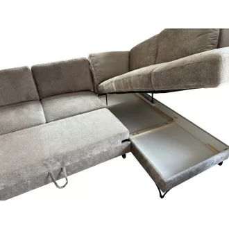   LS Flavio L-alakú ágyazható sarokgarnitúra - jobbos - 283 cm X 214 cm Perfect Harmony04 szövettel - kiállítási kedvezménnyel