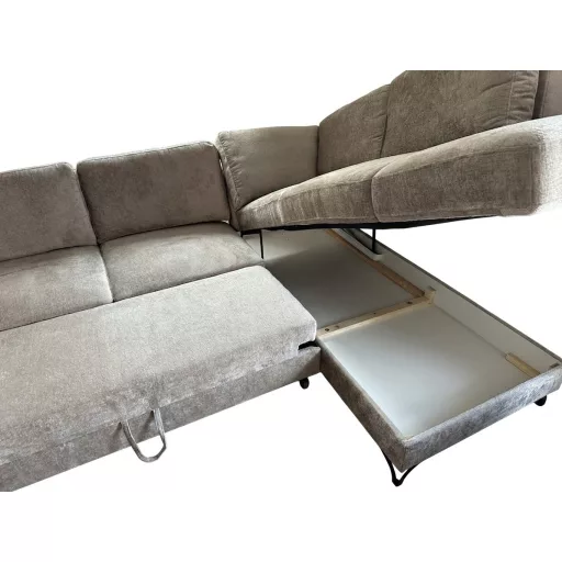 LS Flavio L-alakú ágyazható sarokgarnitúra - jobbos - 283 cm X 214 cm Perfect Harmony04 szövettel - kiállítási kedvezménnyel