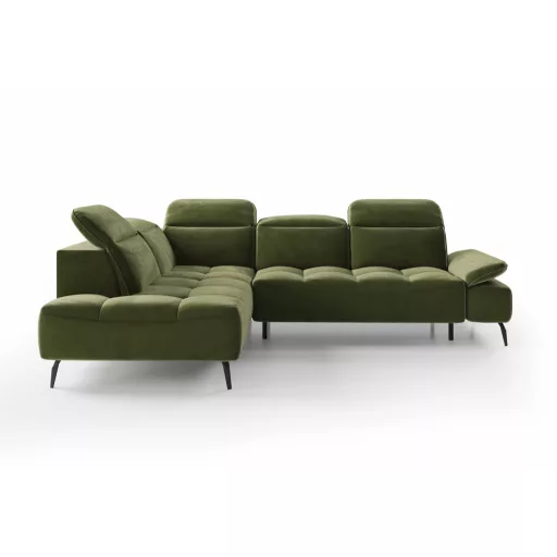 Mason L-alakú sarokkanapé - balos - zárt - 278 cm X 207 cm - elektromosan mélyíthető ülőfelülettel 