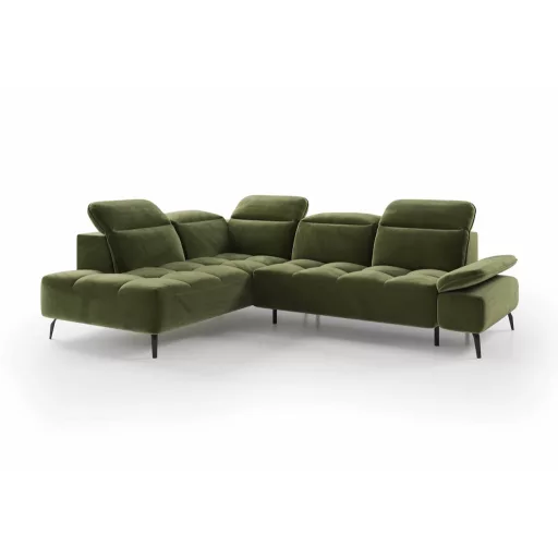 Mason L-alakú sarokkanapé - balos - zárt - 278 cm X 207 cm - elektromosan mélyíthető ülőfelülettel 