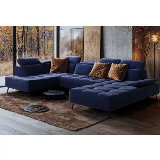   Mason U-alakú sarokkanapé - balos - 207 cm X 349 cm X 207 cm - elektromosan mélyíthető ülőfelülettel