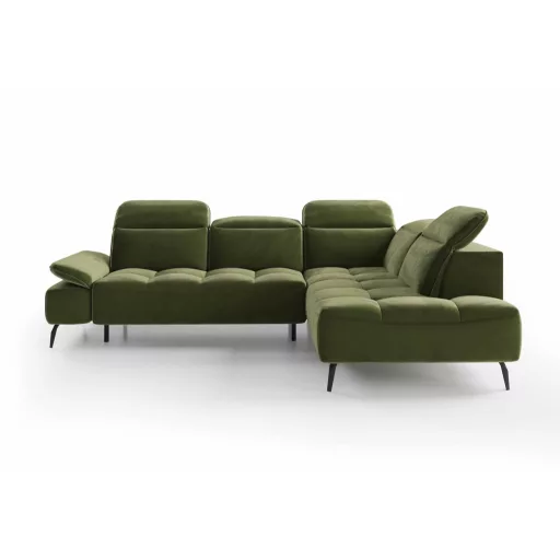 Mason L-alakú sarokkanapé - jobbos - zárt - 278 cm X 207 cm - elektromosan mélyíthető ülőfelülettel