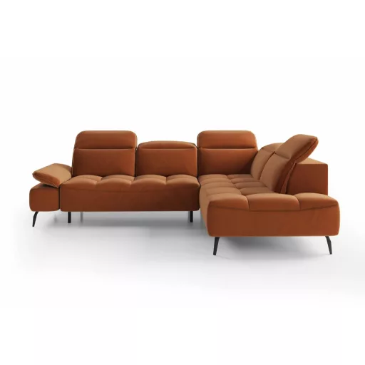 Mason L-alakú sarokkanapé - jobbos - zárt - 278 cm X 207 cm - elektromosan mélyíthető ülőfelülettel