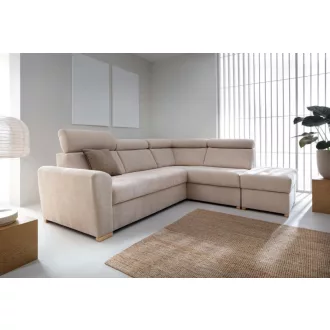   LS Riva ágyazható sarokgarnitúra puffal - jobbos 274 cm X 231 cm