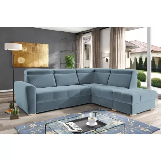 LS Riva ágyazható sarokgarnitúra puffal - jobbos 274 cm X 231 cm