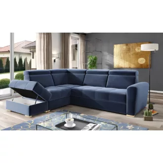   LS Riva ágyazható sarokgarnitúra puffal - balos 274 cm X 231 cm