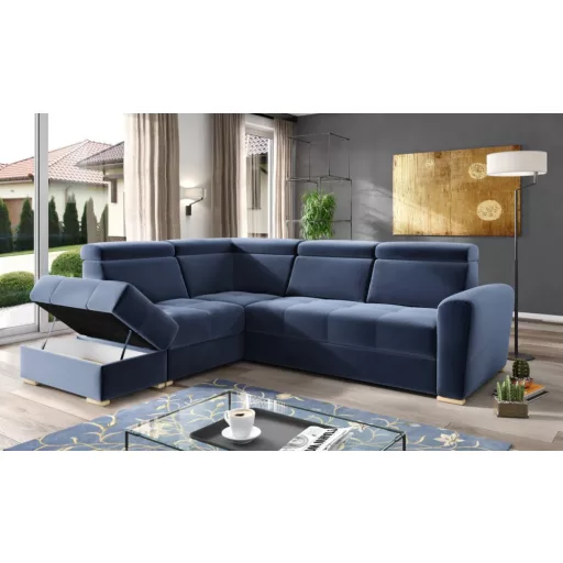 LS Riva ágyazható sarokgarnitúra puffal - balos 274 cm X 231 cm
