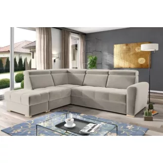  LS Riva ágyazható sarokgarnitúra puffal - balos 274 cm X 231 cm