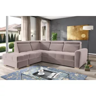   LS Riva ágyazható sarokgarnitúra puffal - balos 274 cm X 231 cm