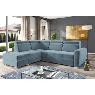   LS Riva ágyazható sarokgarnitúra puffal - balos 274 cm X 231 cm