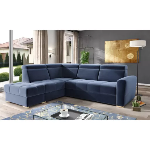 LS Riva ágyazható sarokgarnitúra puffal - balos 274 cm X 231 cm