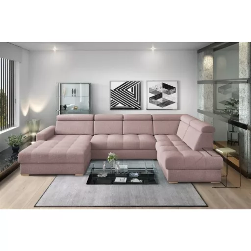 LS Riva U-alakú ágyazható sarok ülőgarnitúra - jobbos 189 cm X  349 cm X 210 cm