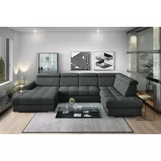   LS Riva U-alakú ágyazható sarokgarnitúra - jobbos 189 cm X  349 cm X 210 cm