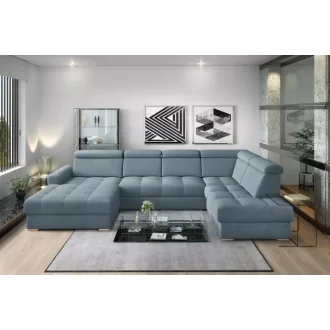   LS Riva U-form ágyazható sarokgarnitúra - jobbos 189 cm X  374 cm X 210 cm