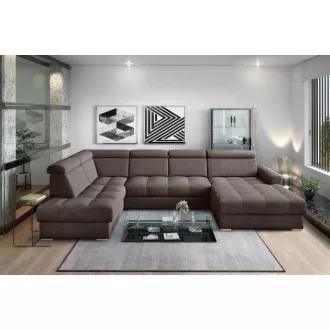   LS Riva U-form ágyazható sarokgarnitúra - balos 210 cm X  374 cm X 189 cm