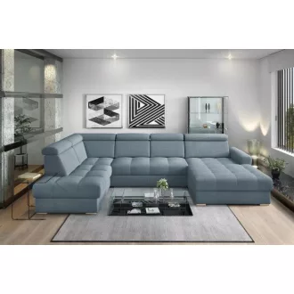   LS Riva U-form ágyazható sarokgarnitúra - balos 210 cm X  374 cm X 189 cm