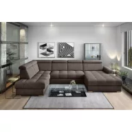   LS Riva U-form ágyazható sarok ülőgarnitúra - balos 210 cm X  374 cm X 189 cm