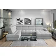   LS Riva U-form ágyazható sarok ülőgarnitúra - balos 210 cm X  374 cm X 189 cm