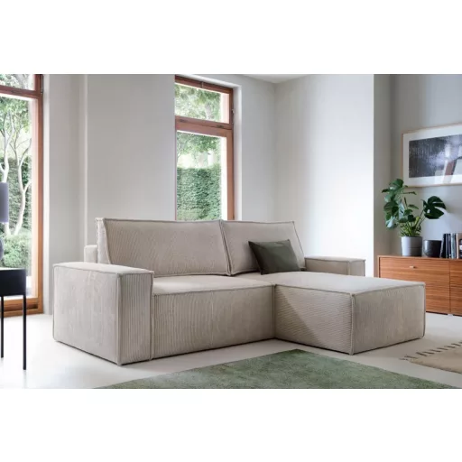 LS Sole L-alakú sarokülő ágyneműtartós és ágyazható - jobbos 251 cm X 170 cm