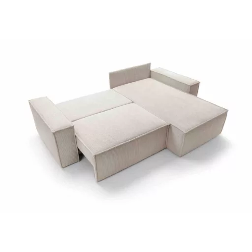 LS Sole sarokgarnitúra ágyneműtartós és ágyazható - jobbos 251 cm X 170 cm