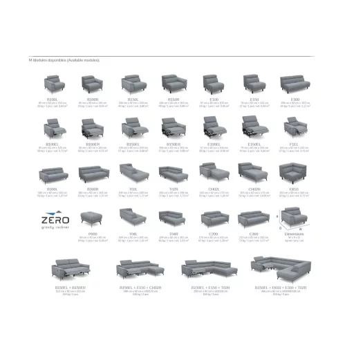 Lenon sarok ülőgarnitúra 290 cm X 170 cm - jobbos