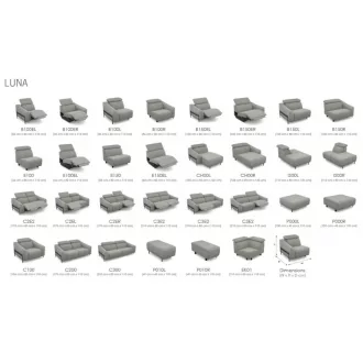 Luna fotel 2 karral 