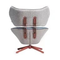 Malibu design fotel - kék szürke színben