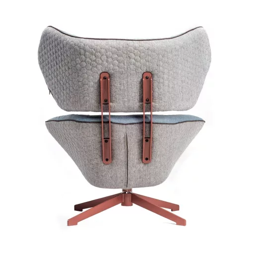 Malibu design fotel - kék szürke színben