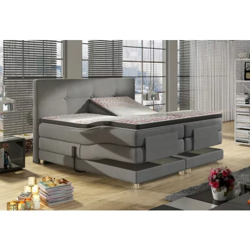 Mario motoros boxspring ágy 160 X 200 - Hard top - hideghab topper
