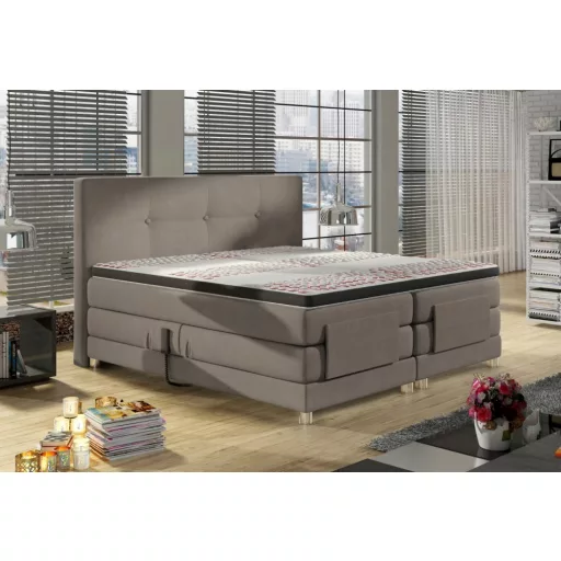 Mario motoros boxspring ágy 160 X 200 - Hard top - hideghab topper