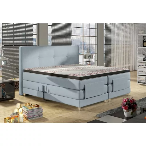 Mario motoros boxspring ágy 160 X 200 - Hard top - hideghab topper