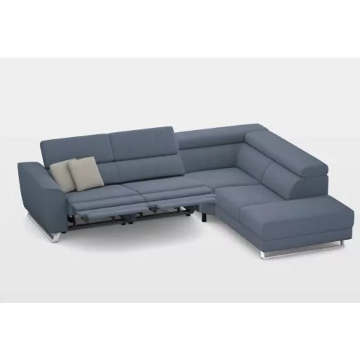 Milton dupla elektromos relax sarokgarnitúra 302 cm X 238 cm - jobbos