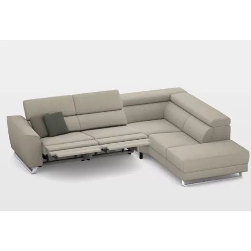Milton dupla elektromos relax sarokgarnitúra 302 cm X 238 cm - jobbos