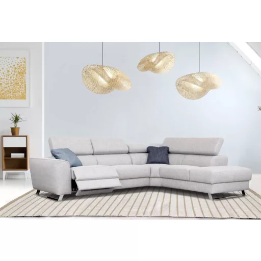 Milton elektromos relax sarokgarnitúra 302 cm X 238 cm - jobbos (relax  karfa mellett)