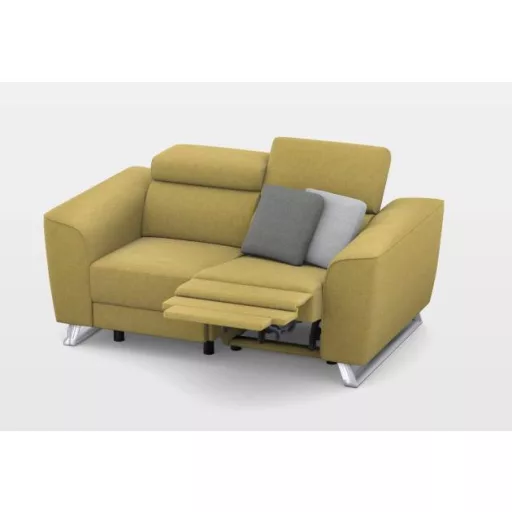 Milton 2 személyes kanapé 2 karral - Elektromos Relax funkció jobb oldalon